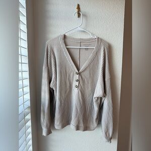 AMERICAN EAGLE SOFT PLUSH BUTTON LONG SLEEVE SHIRT EUC SIZE L/XL